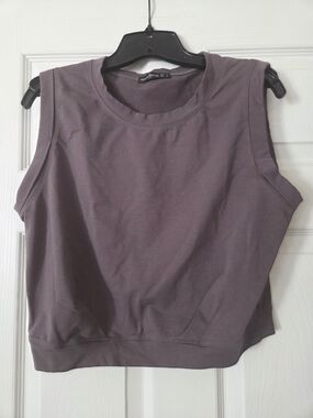 Arrive Guide Sleeveless Crewneck Top - Dusty Mauve